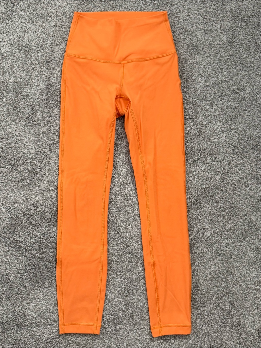 Lululemon Wunder Under High Rise Full-On Luxtreme Size 0 Orange Soda Leggings